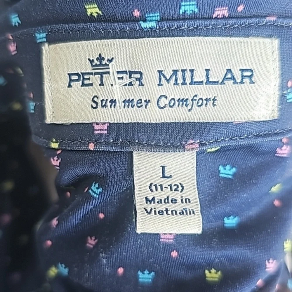 Peter Millar Hoops Performance Jersey Polo Shirt size Large - Picture 6 of 8